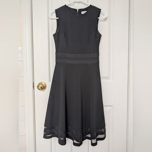 Calvin Klein Sleeveless Charcoal Dress